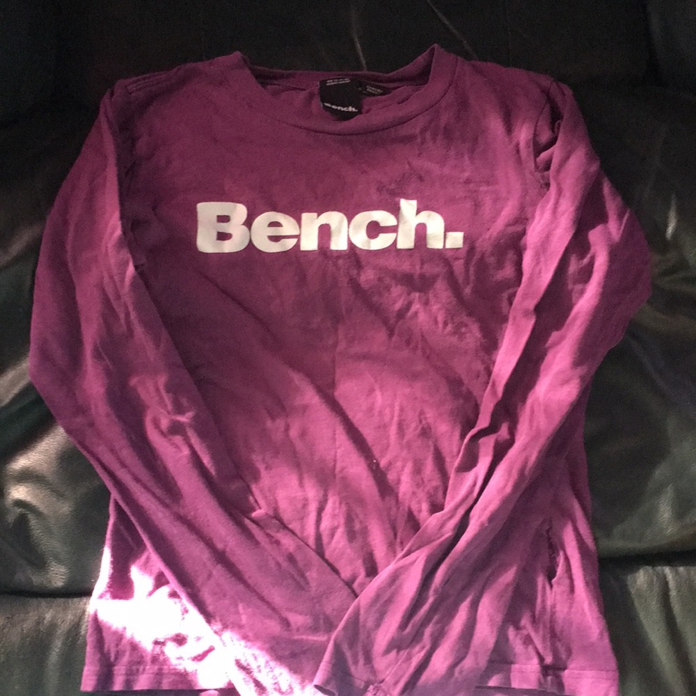 Girls purple bench long peeve top